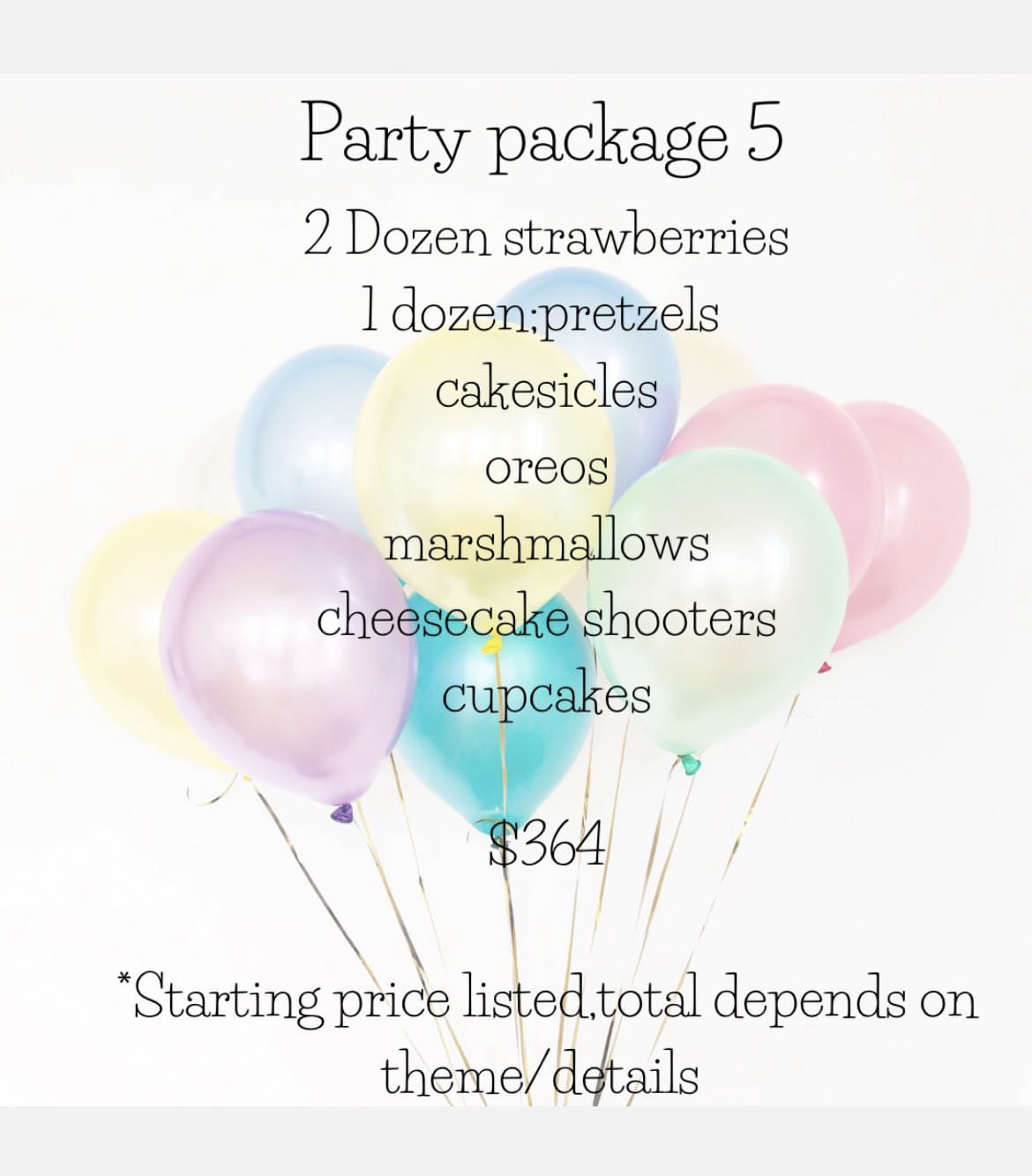 Party Package Number 5
