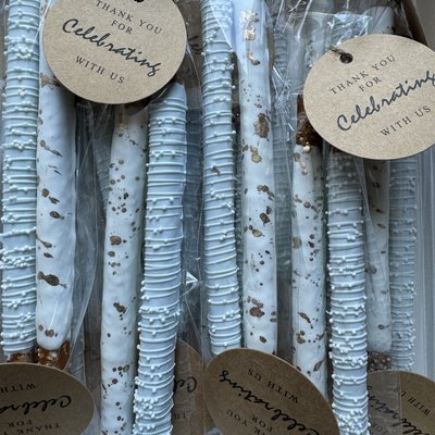 Chocolate Covered Pretzel Favors 