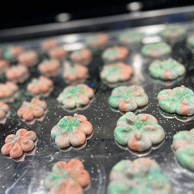 Glazed Spritz Cookies