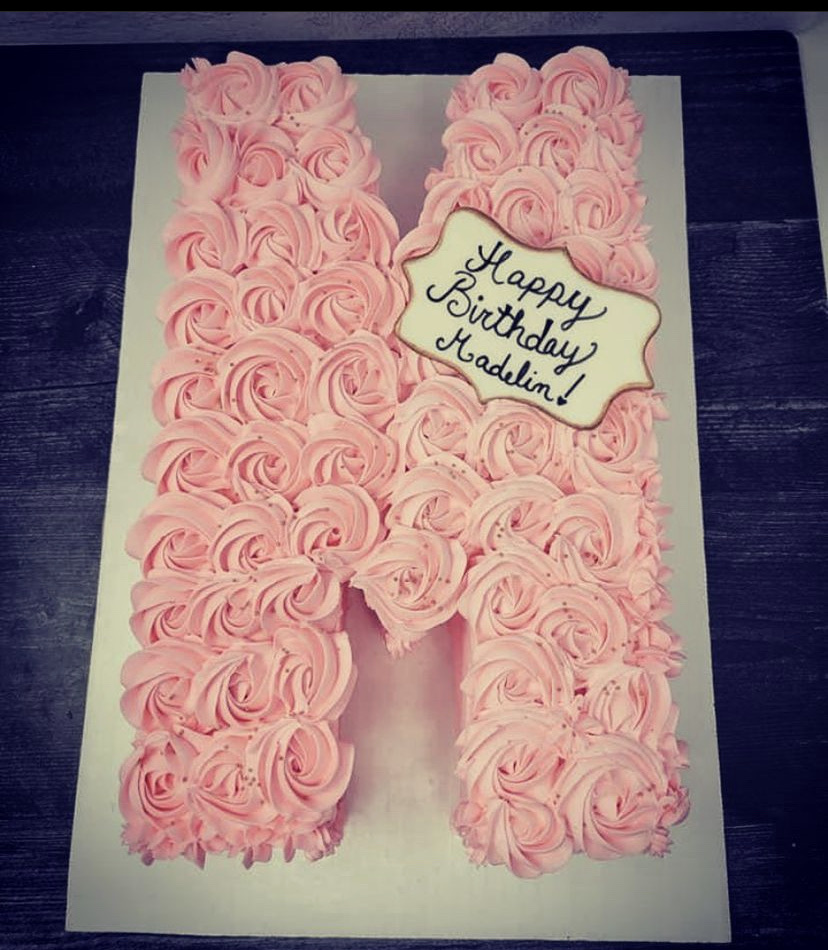 Letter Shape Cake (12-16 Servings) 