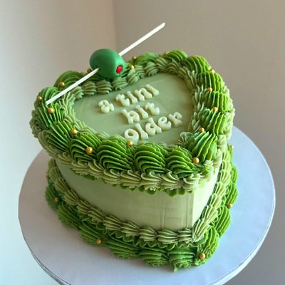 8" Custom Heart Cake 