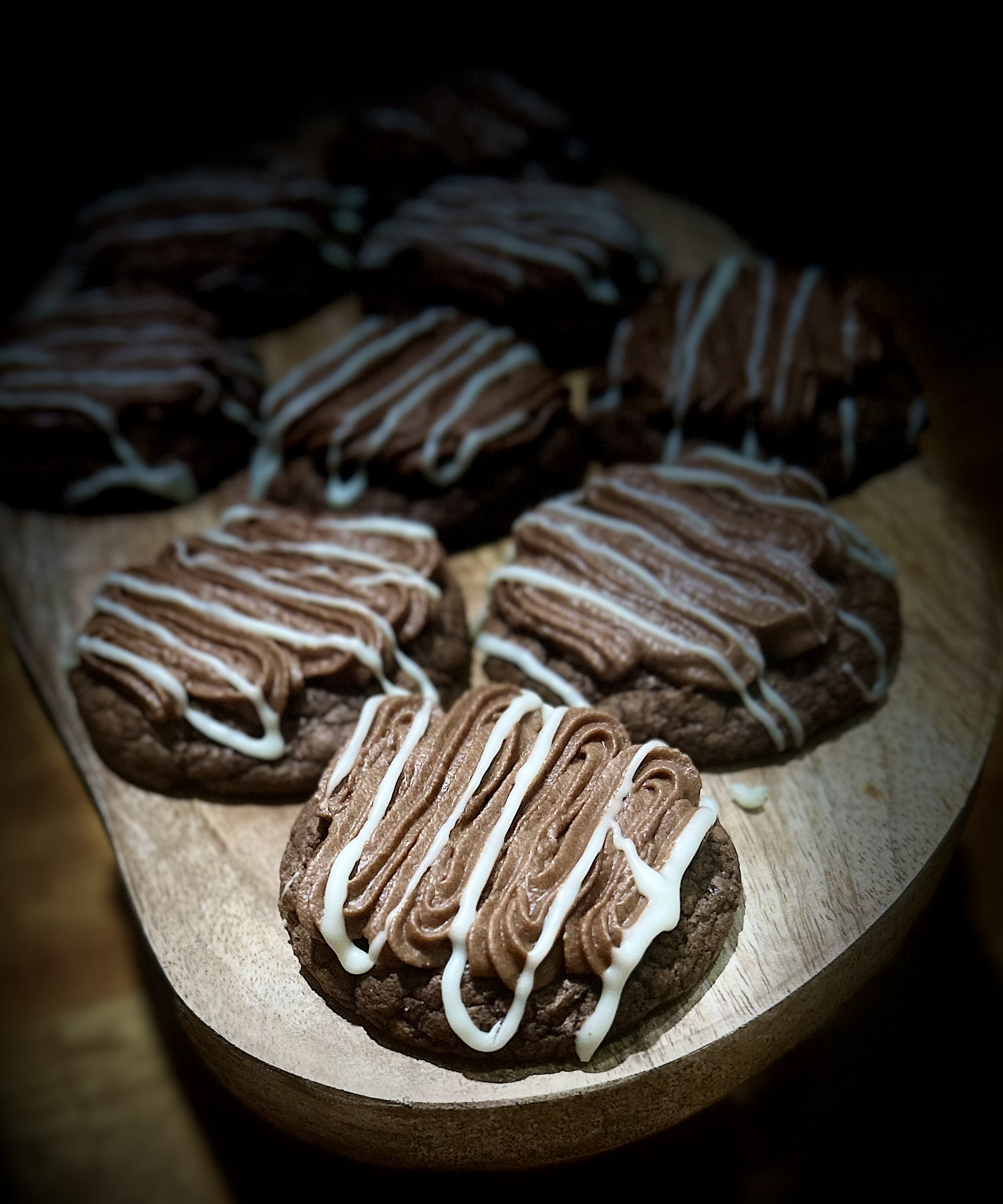 Frosted Brownie Cookies 