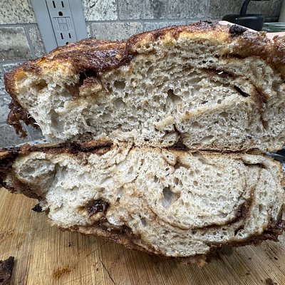 1/2 Cinnamon Crunch Sourdough Loaf