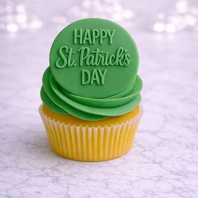 Custom Saint Patrick's Day Fondant Cupcakes