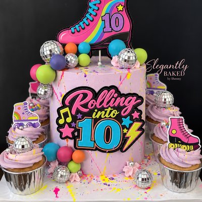6” 3-Layer Cake + 24 Cupcakes