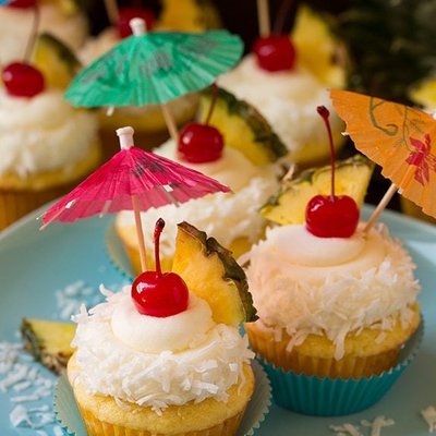 Piña Colada Cupcakes