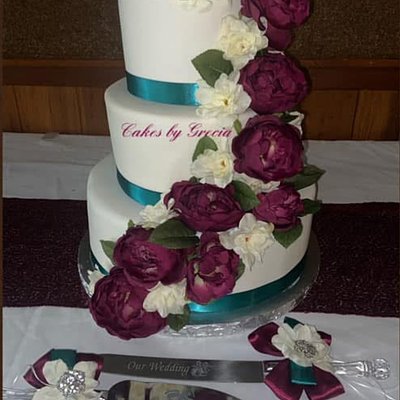 3 Tiered Wedding Cakes