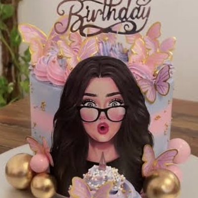 Blowout birthday cake With Cupcake And Candle (Select One Flavor Please)