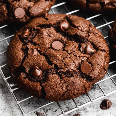 Double Chocolate Chocolate Chip Cookies 