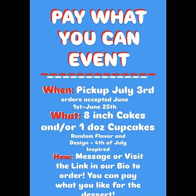 🎆PayWhatYouCan July 4th Cupcakes