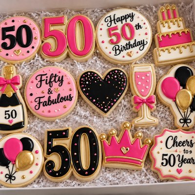 Celebrating 50Th Birthday Party Cookies? 