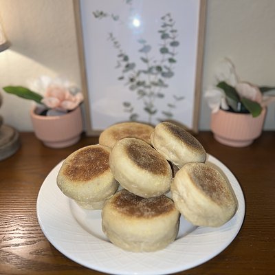 1/2 Dozen Sourdough English Muffins