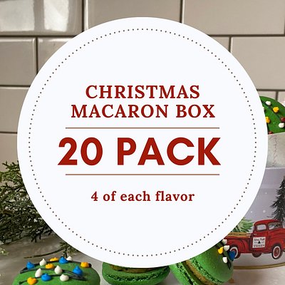 Holiday Macaron Box - 20 Pack