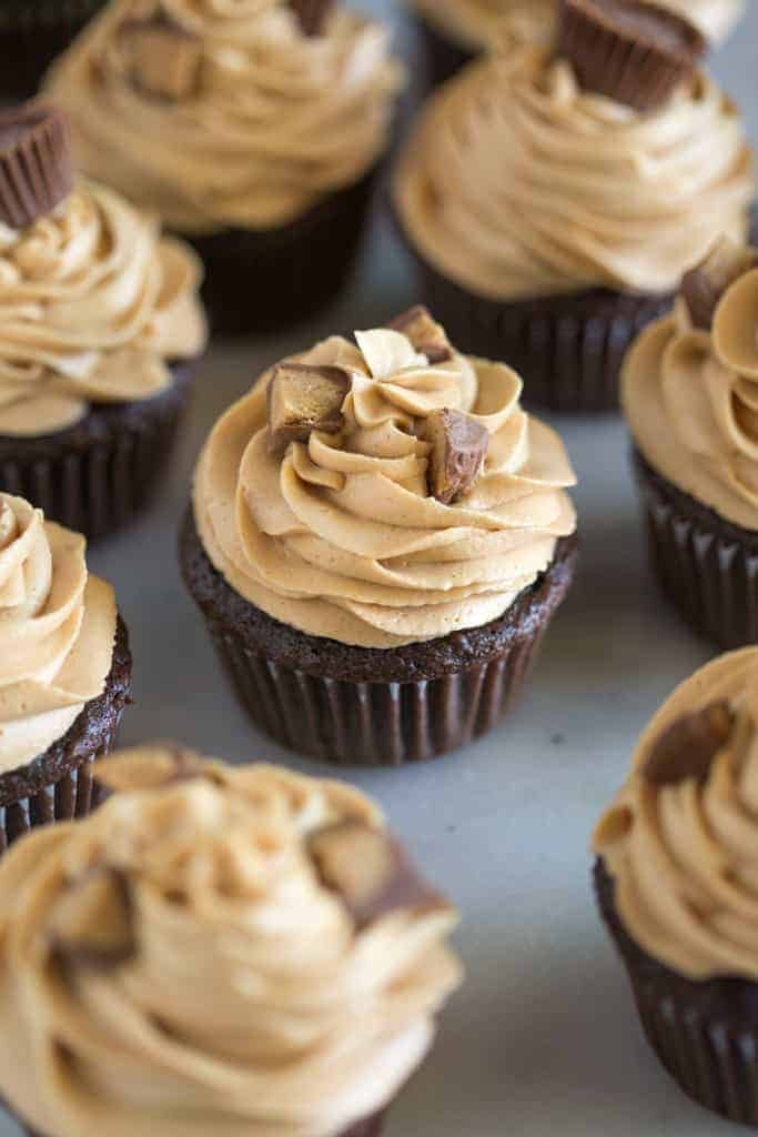 Reese Peanut Butter Cupcakes
