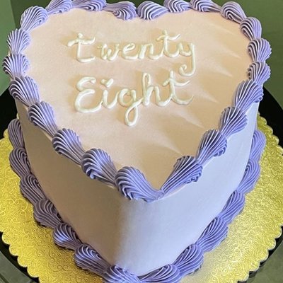 10"×3 Heart-shaped Cake (SM Buttercream)