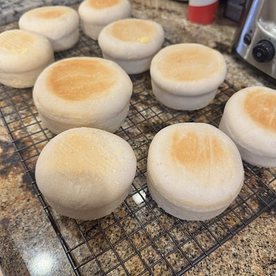 Sourdough English Muffins
