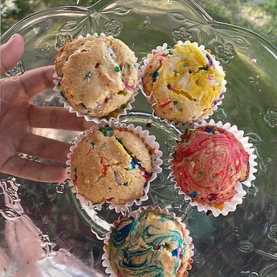 Mini birthday Cake Muffins