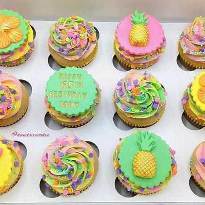 Summer Tropical Cupcakes