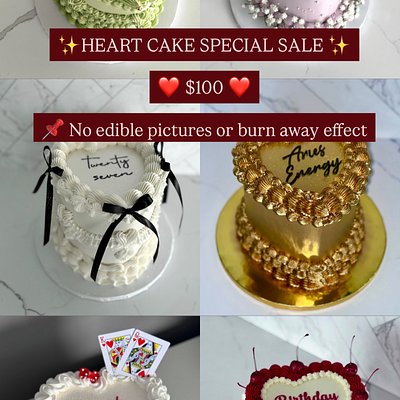 HEART CAKE SALE