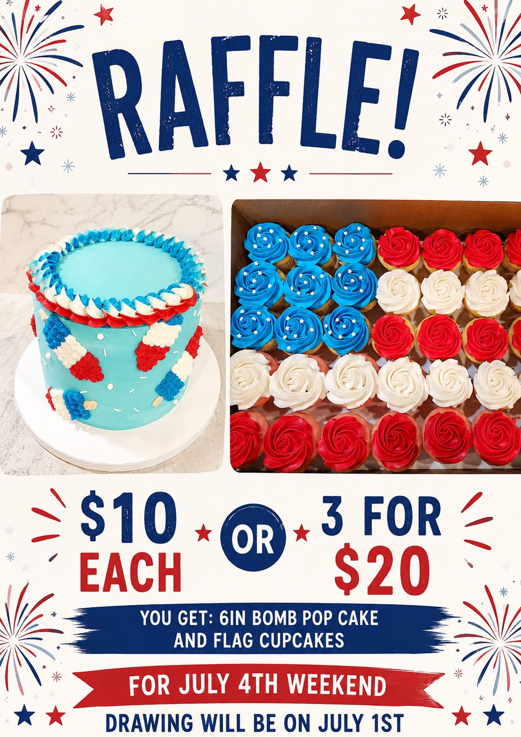 July 4th Raffle 3 Entries 