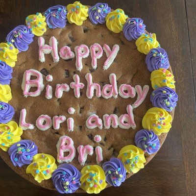 12” Large Chocolate Chip Cookie Cake 
