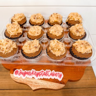 German Chocolate Cupcakes 