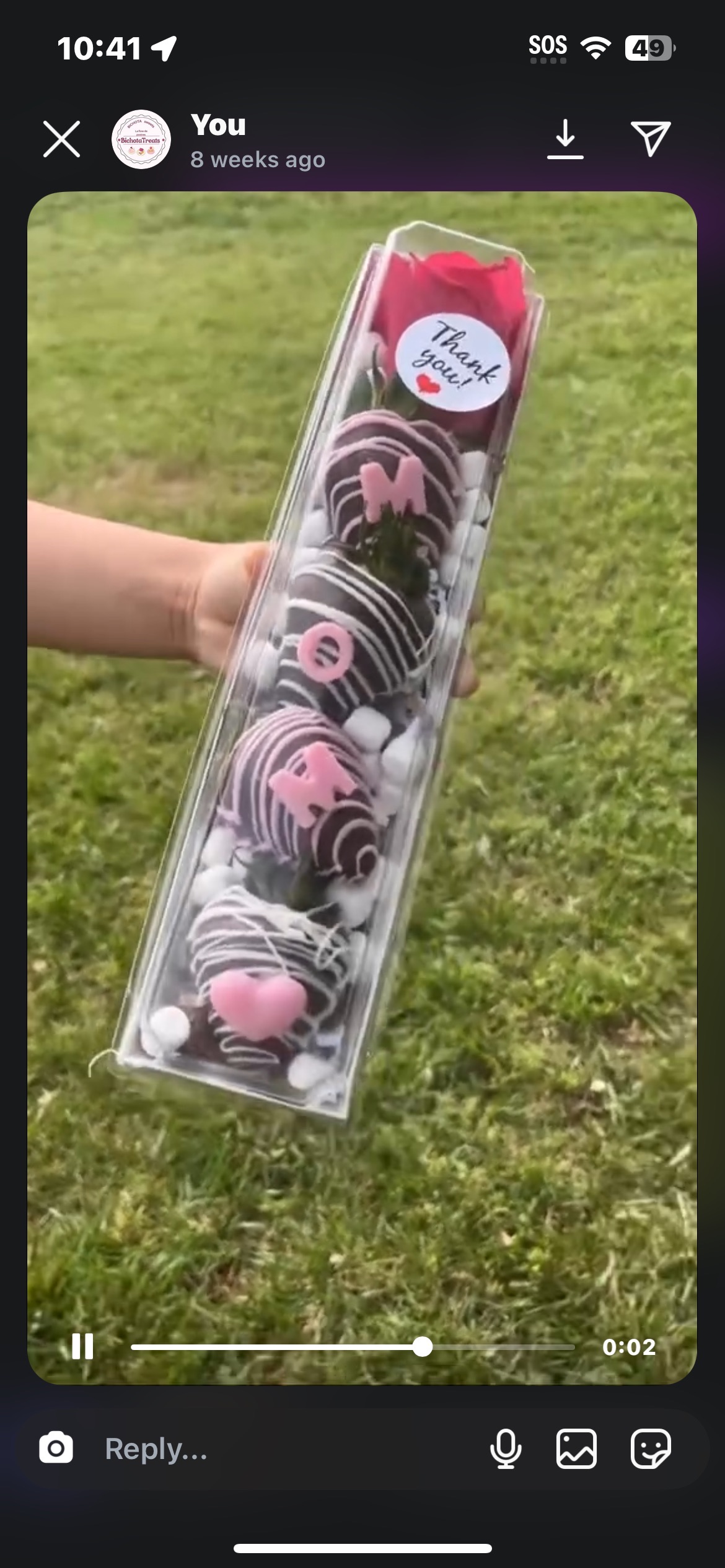Covered Strawberries 6ct W/rose 