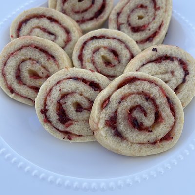 Large Cranberry Orange Pinwheels