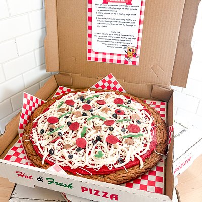 🍕 Build Your Own Pizza Cookie Cake Kit 🍪