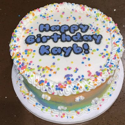 8” Buttercream Round ~24 Servings