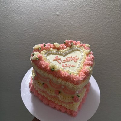 6in Heart Shaped Cake