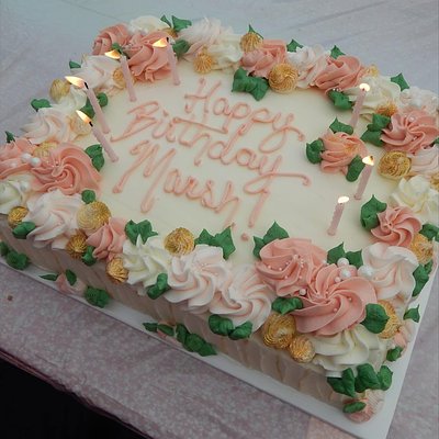 1/4 Sheet Cake 18-24 Servings