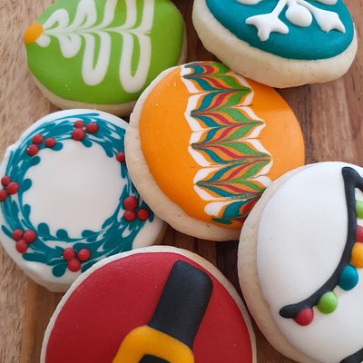 Mini Iced Sugar Cookies
