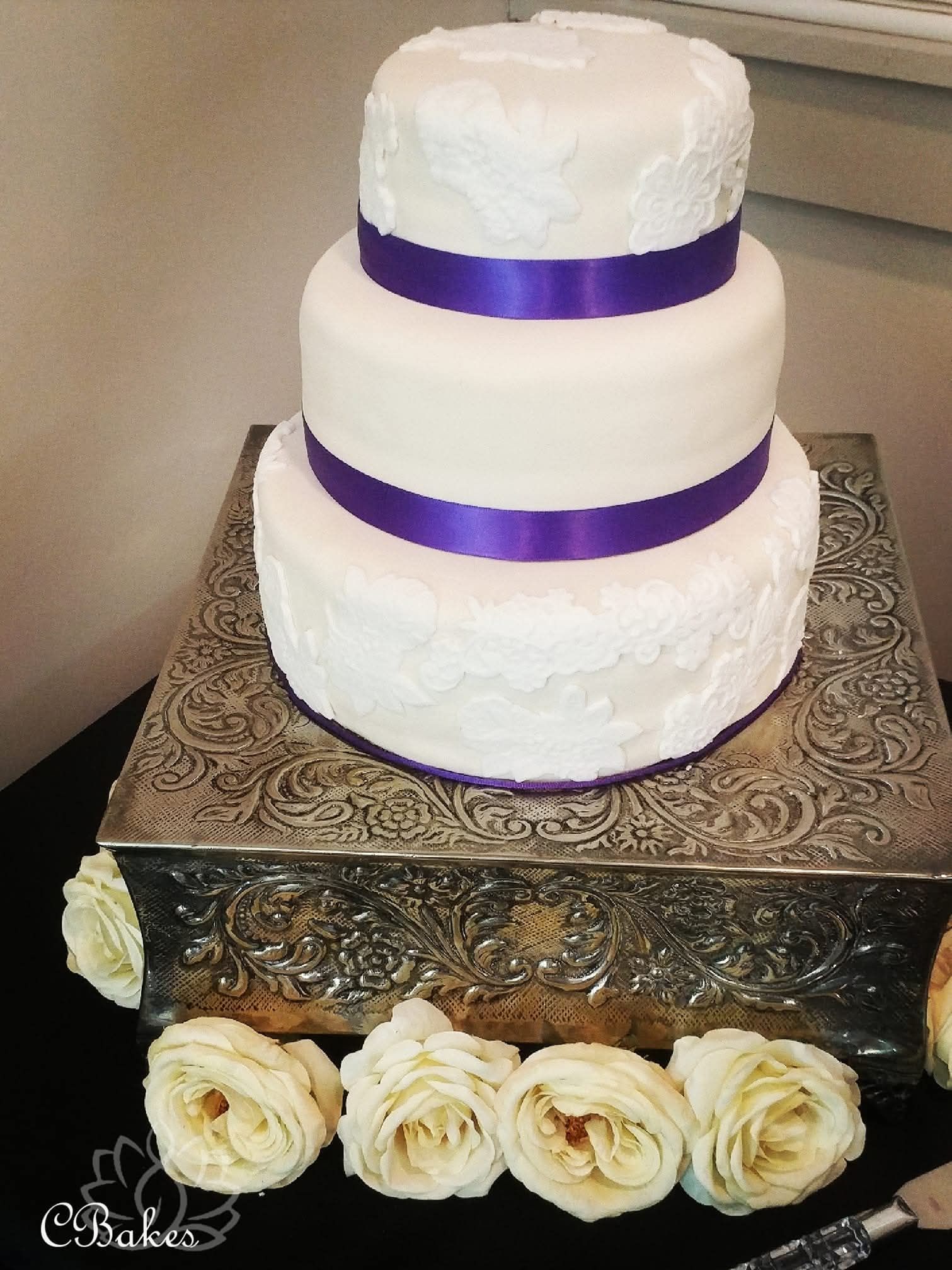 Fondant 3 Tier- 6/8/10 Inch Cake