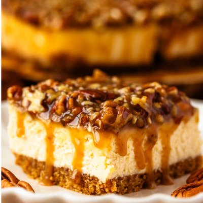 Pecan Pie Cheesecake Bar