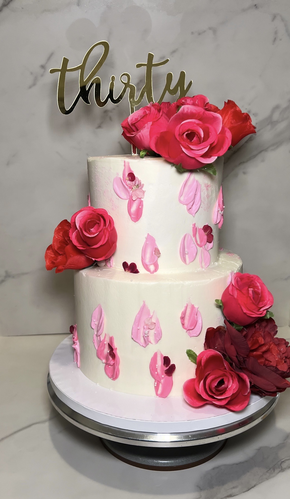 2 Tier - 6inch Top & 8inch Bottom (50+ Serving)