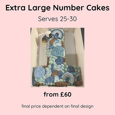 Extra Large Number Cake 