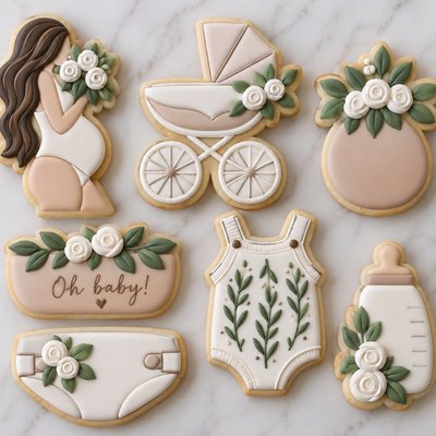 Baby Shower Custom Cookies 