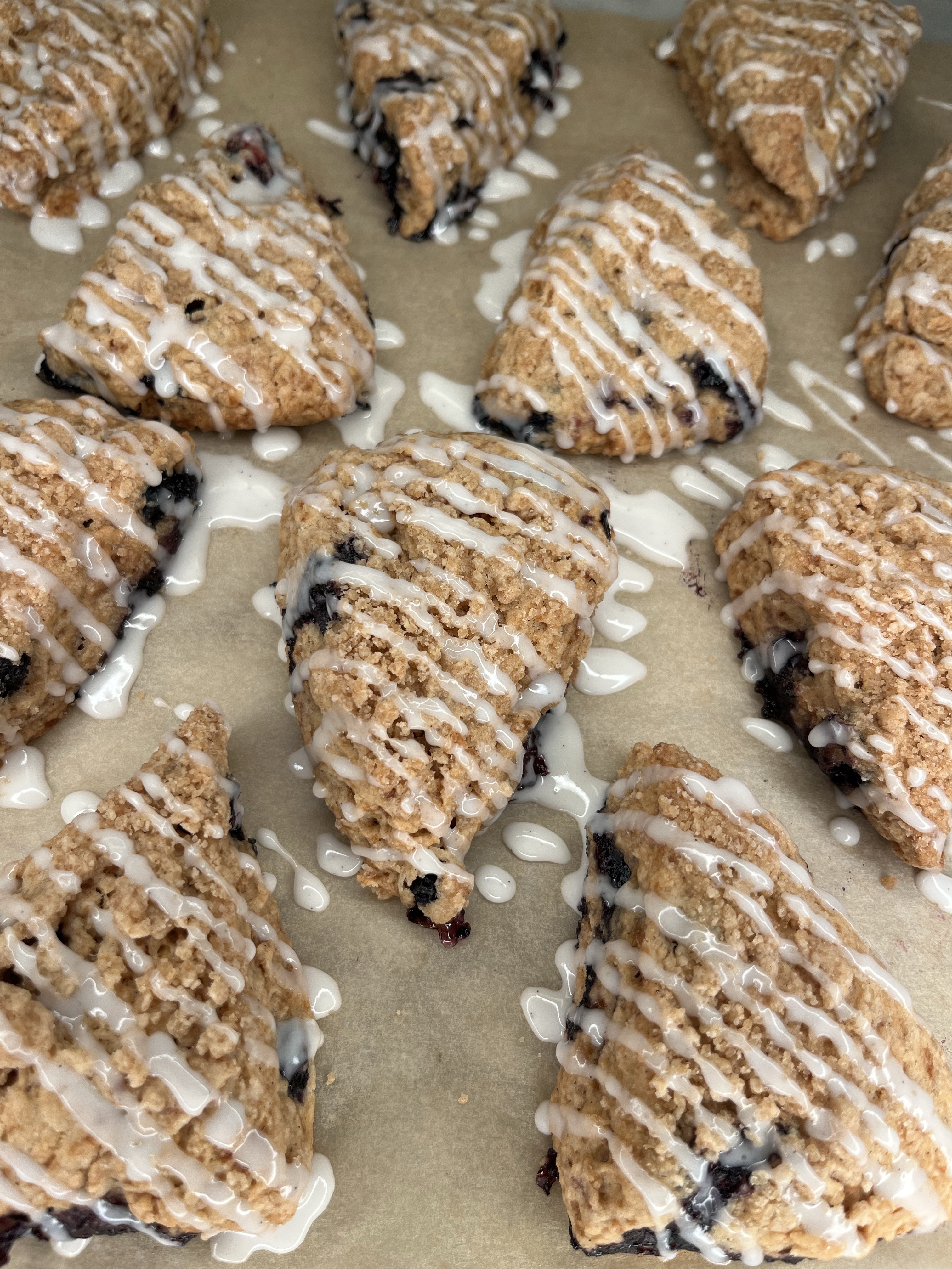 Sourdough Scones - Blueberry Coffee Cake