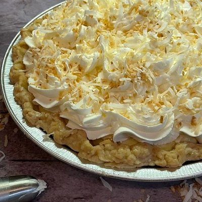 Coconut Custard Cream Pie 