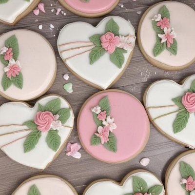 Fluoride Heart Shaped Set Sugar Cookie