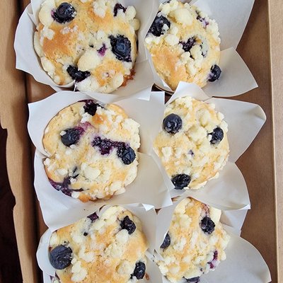 Blueberry Crumble Muffins-6 Count