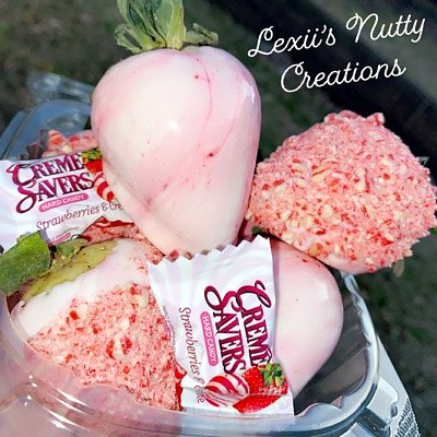Strawberry Creme Saver Candy Strawberries