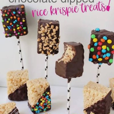 Chocolate Covered Rice Krispie Treats 