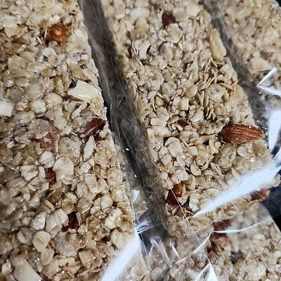 Honey Almond Granola Bars