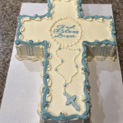 Cross Cake  (1/4 Sheet Size)