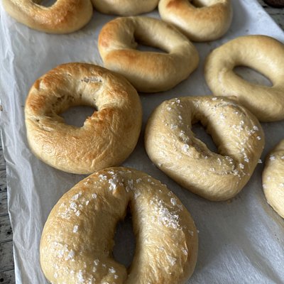 Sea Salt Sourdough Bagels (6 Per Order)