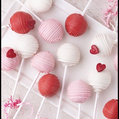 valentine's day decorated cake pop - 6CT