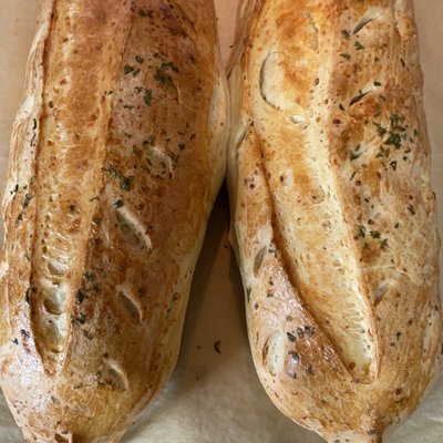 Top Seller! Asiago Sourdough Bread/Baguette Sliced $1 Extra Per Loaf 