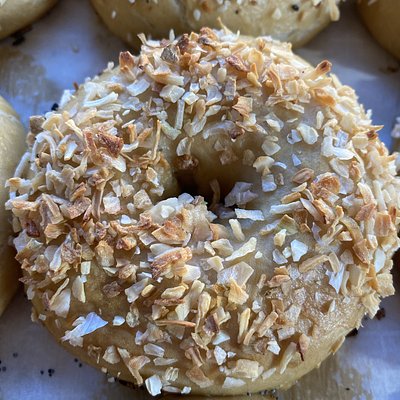 1 Organic Sourdough Onion Bagel